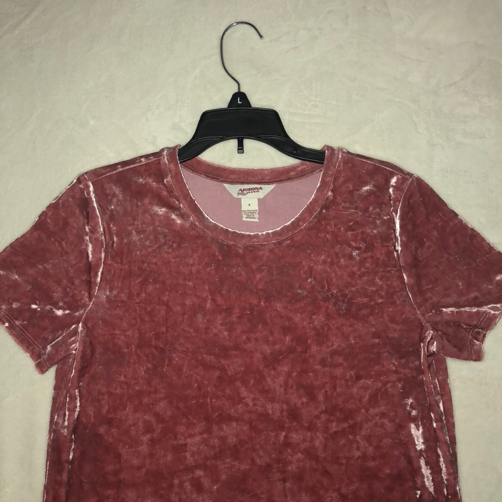 Pink Velvet Top